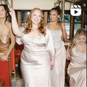 Revelry Maya Satin Dress